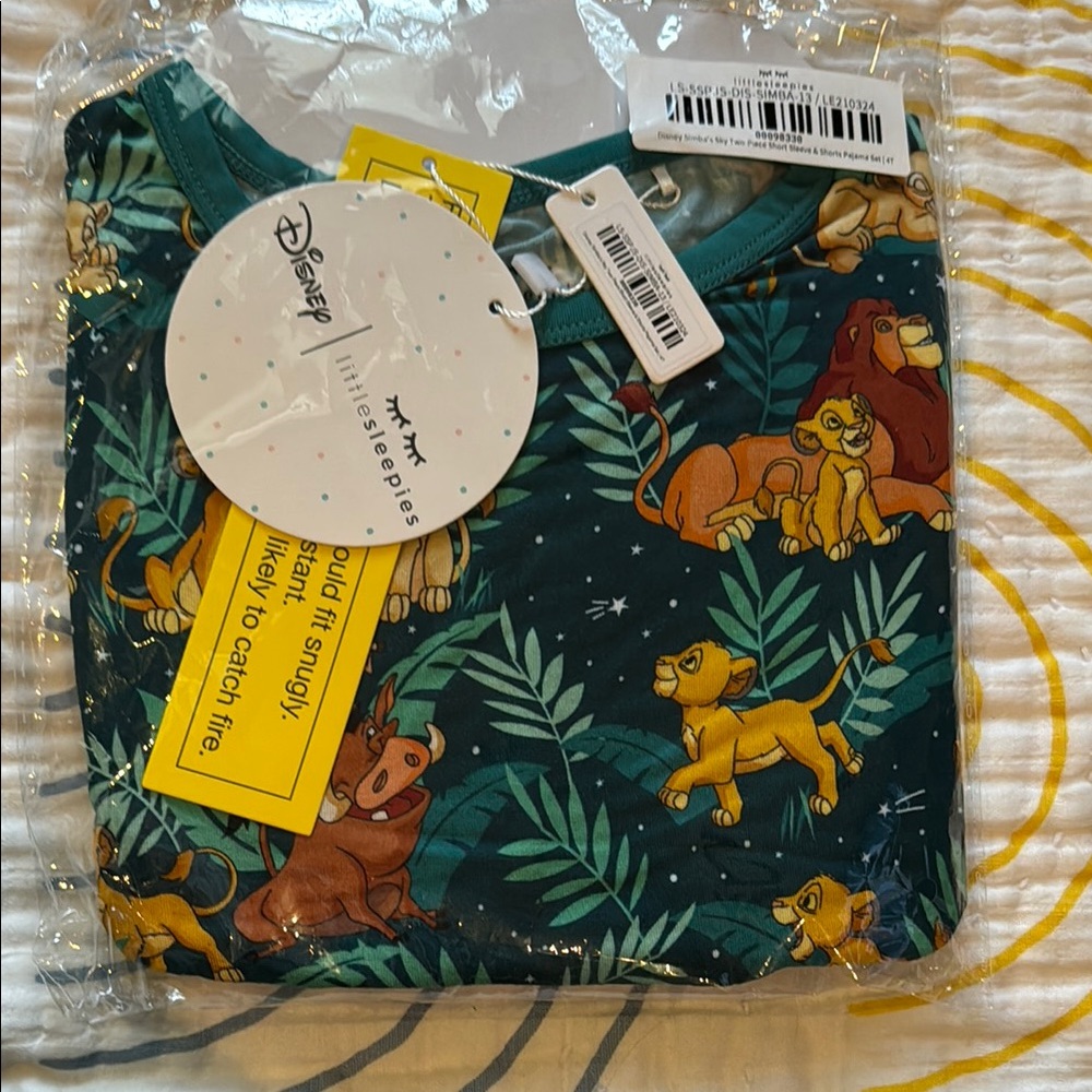Disney Little Sleepies Lion King Short Sleeve & Short PJ set